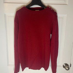 SNS Herning Naval Crew Neck Rund Hals in Red (DAMAGED) Medium